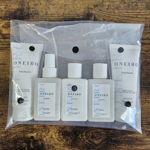 ONEIRO Sunchasers TSA 5 piece Set Kit Travel Clean & Vegan Personal Care New